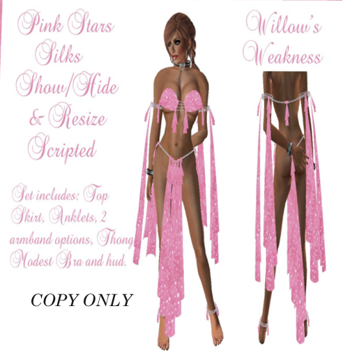 Pink Stars Silks Show/Hide