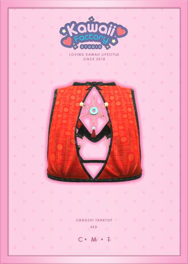 [=KFS=] Bebe Youth - Jiangshi Tanktop - Red