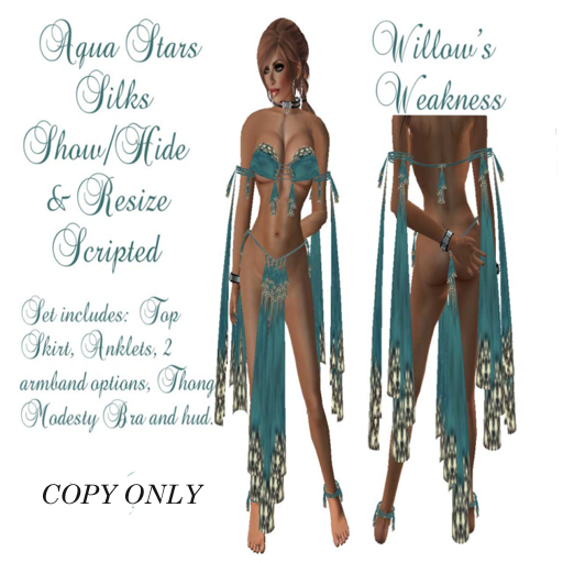 Aqua Stars Silks Show/Hide
