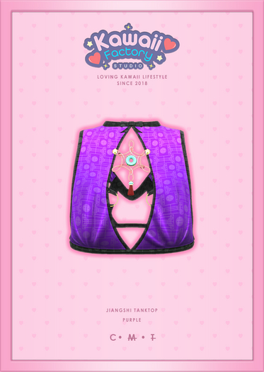 [=KFS=] Bebe Youth - Jiangshi Tanktop - Purple