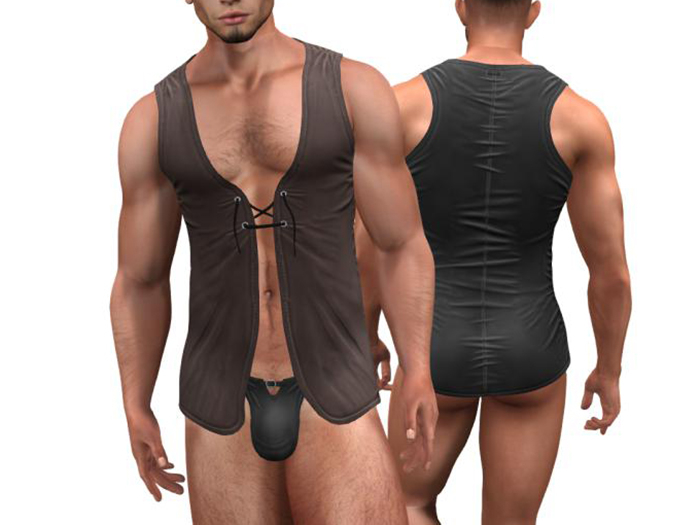 Long top Spot leather TwoSided