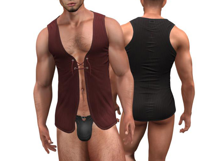 Long top Spot Stripes TwoSided