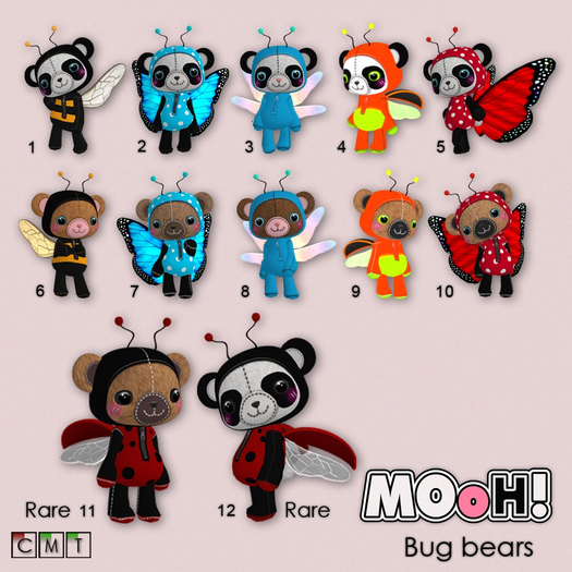 11. MOoH! Ladybug bear RARE