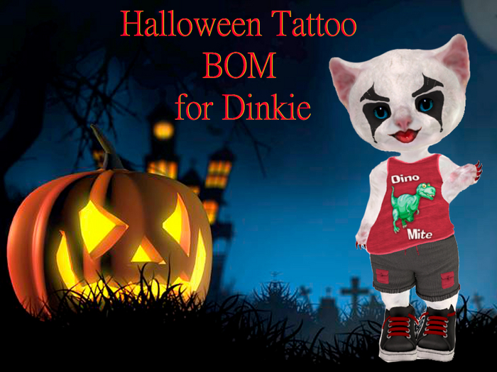 2023 CR SH Halloween Tattoo BOM for Dinkie
