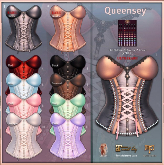 3. FDD *Queensey* Corset - Legacy - Golden RARE