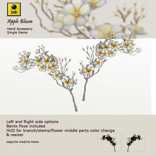 *LODE* Hand Accessory - Apple Bloom [white]