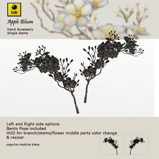 *LODE* Hand Accessory - Apple Bloom [black]