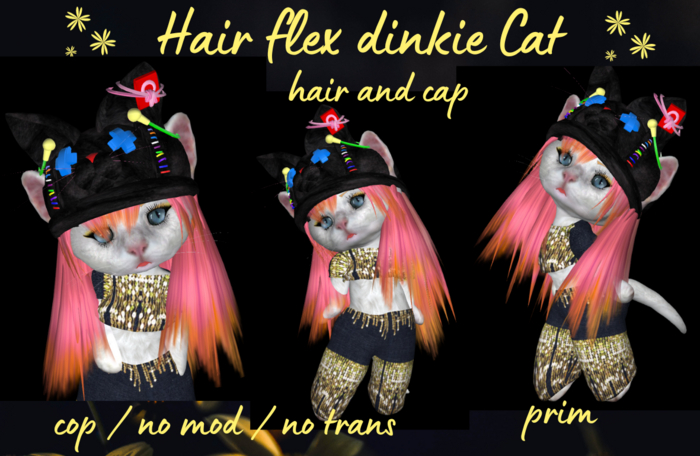 Hair flex dinkie cat