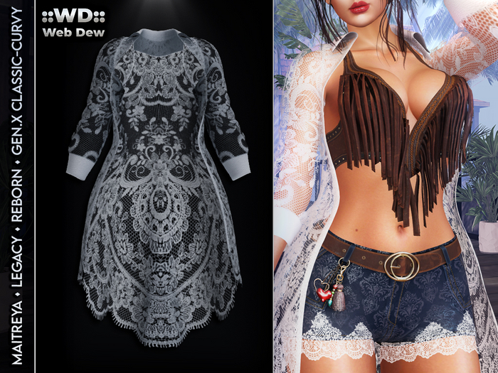 ::WD:: Lace Shirt Maeve  - Gray