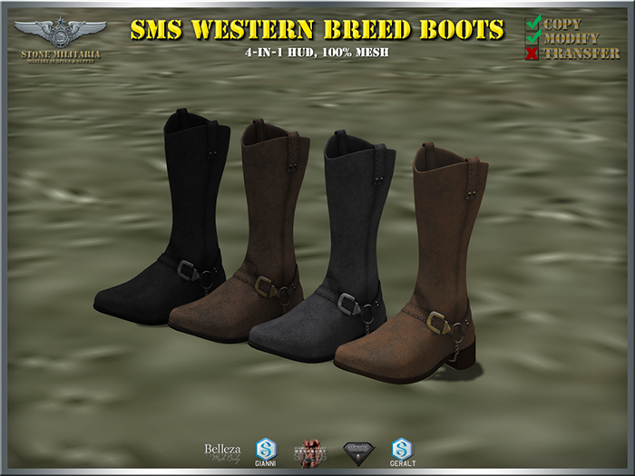SMS Western Breed Boots for Men