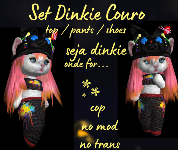 Set Dinkie couro