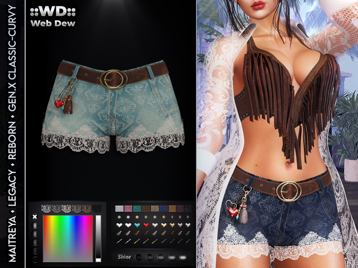 ::WD:: Shorts Maeve  - Teal