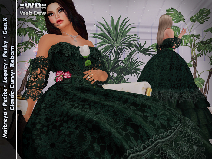 ::WD:: Dress Fleur - Emerald