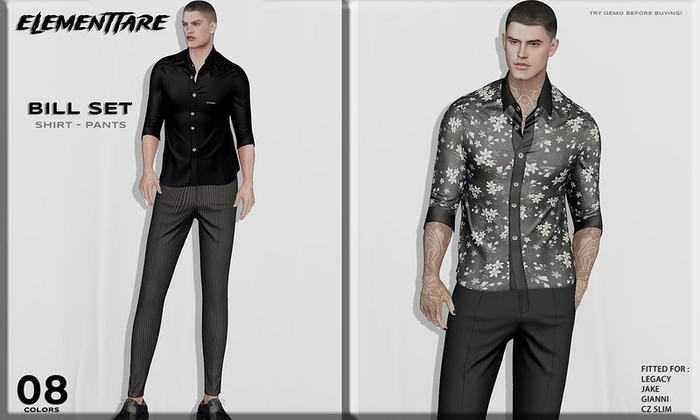 [Elementtare] Bill Shirt- FATPACK