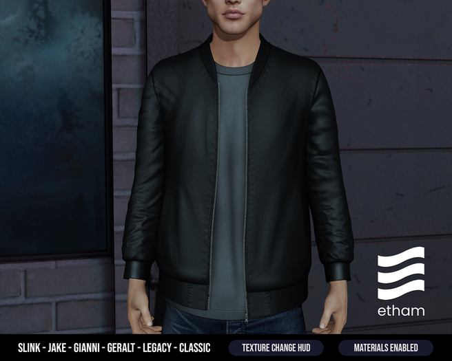 etham - Alan Bomber Jacket - Black