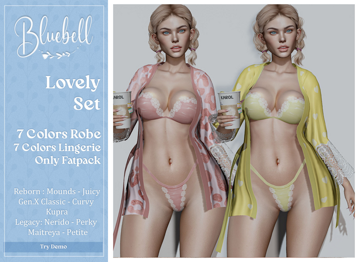 BLUEBELL Lovely Lingerie & Robe Fatpack
