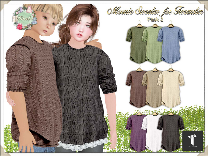 Hanta - Moonie Sweater for Tweenster (Pack 2)