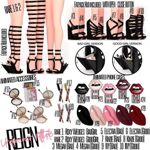 REIGN.- Undercover Wedges (BAD GIRL)- ROXY (MAITREYA)  # 1 RARE