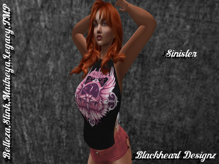 **Sinister Tied Sides Straight Top** 