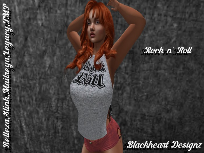 **Rock n' Roll Tied Sides Straight Top**  