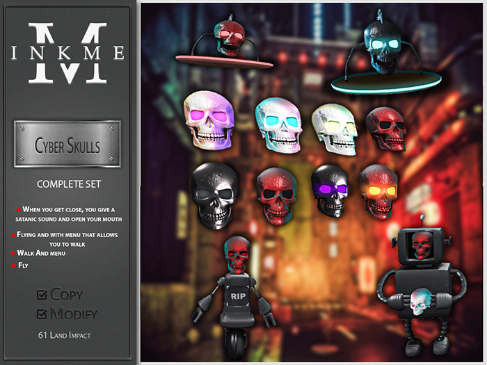 ::InkMe:: Cyber Skulls FATPACK