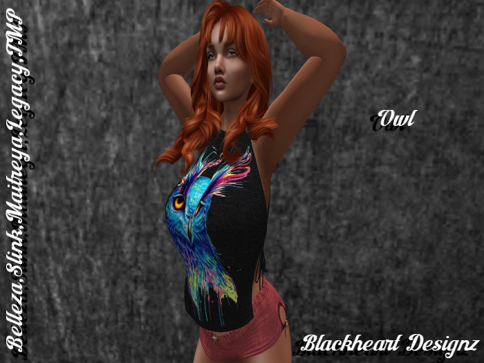 **Owl Tied Sides Straight Top** 