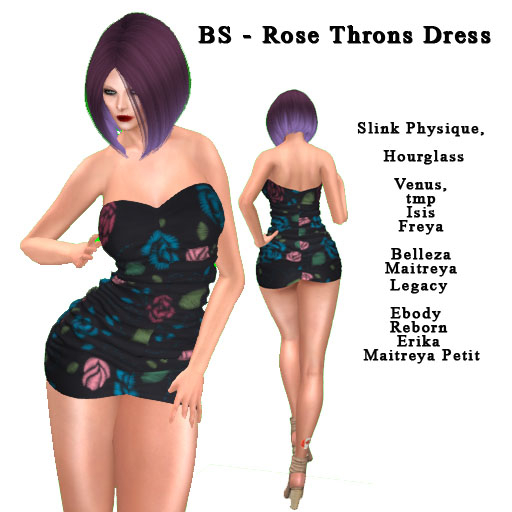 BS - Rose Throns Dress -- Add  Open Boxed