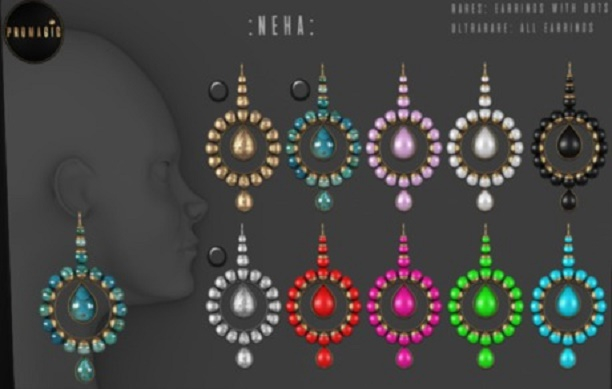 *PROMAGIC* Neha Earrings-Silver- RARE