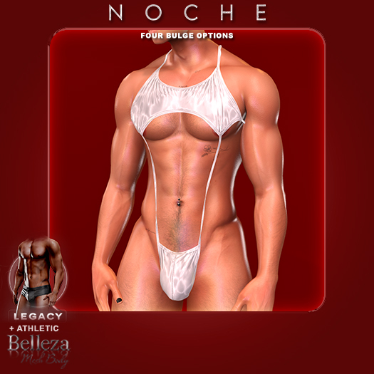 Noche. Latex Shen Monokini White