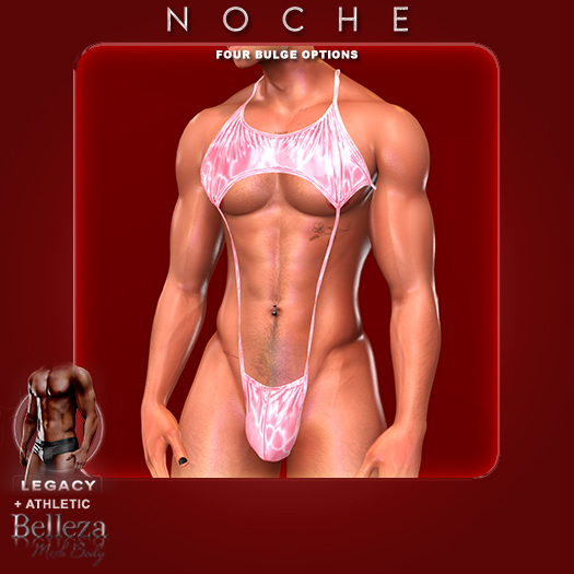 Noche. Latex Shen Monokini Pink