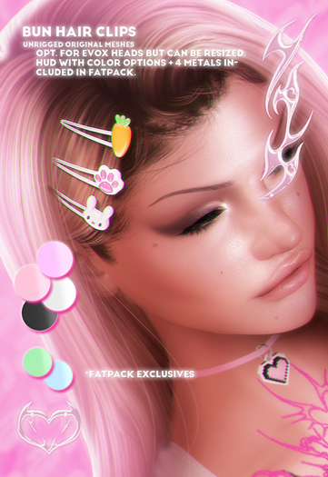 naja // bun hair clips demo