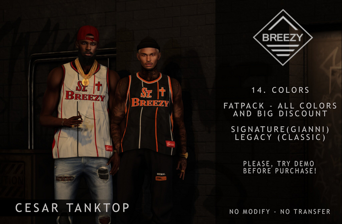 BREEZY - TankTop Cesar - FatPack