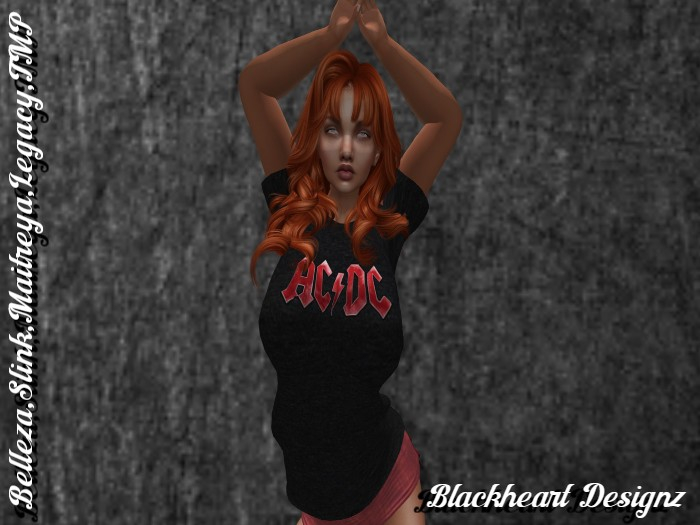 **Woman's AC-DC Rock T-Shirt** 