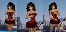 KL CINDY RED WITH HAIR BLACK