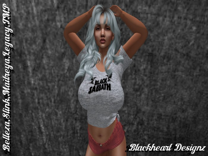 **Knotted Black Sabbath Rock Shirt** 