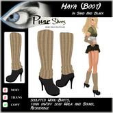 << PURE >> Pure Shoes - Maja - Boot in Sand & Black [inworld price 99L$]
