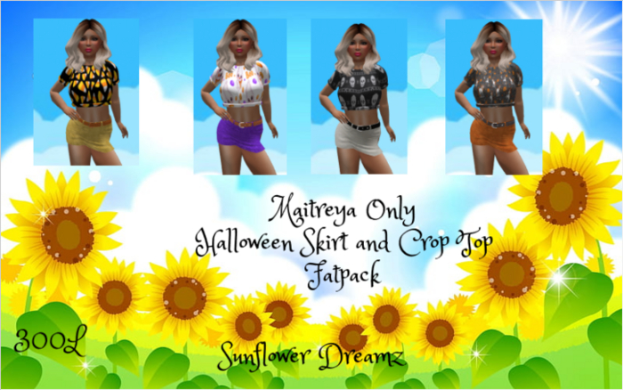 Halloween skirt and Crop Top Fatpack