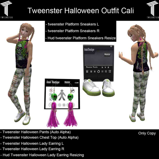 Tweenster Halloween Outfit Cali