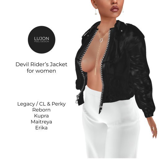 {LUJON} Devil Rider's Jacket for Women