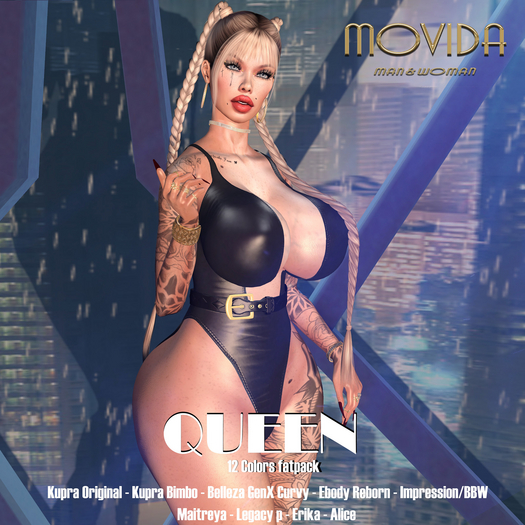 MOVIDA - BODYSUIT QUEEN FATPACK   (Boxed)