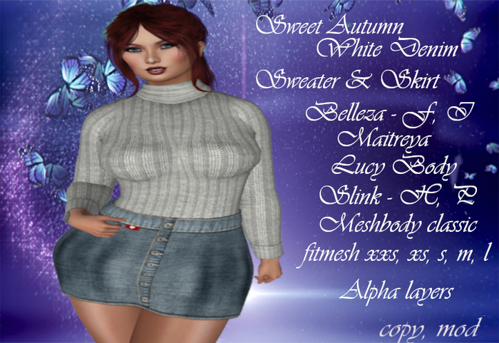 Sweet Autumn White Denim