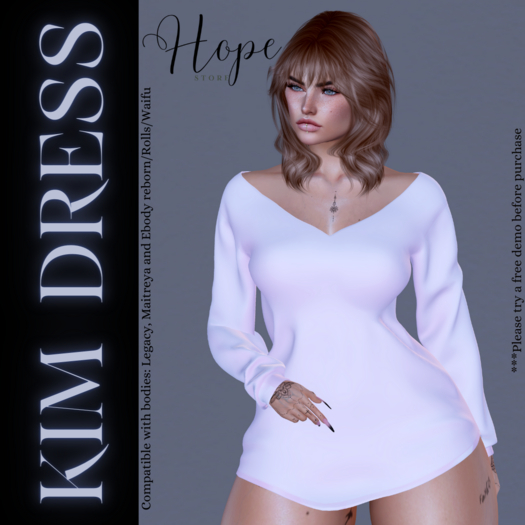*HOPE STORE* KIM DRESS - BABY PINK