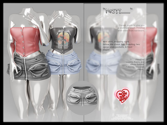 LVR GRL - Misty Corset - Kast