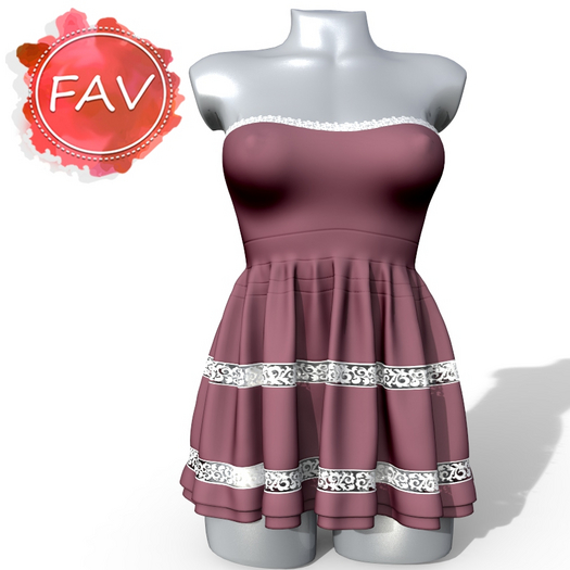 Berry Lace Dress