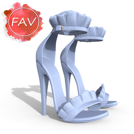 Blue Princess Heels