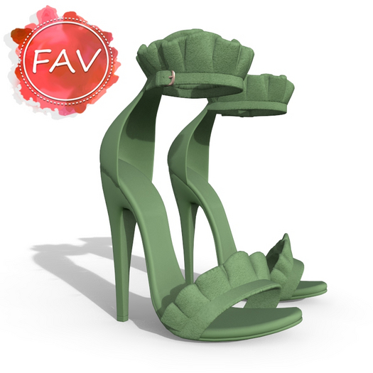 Green Princess Heels