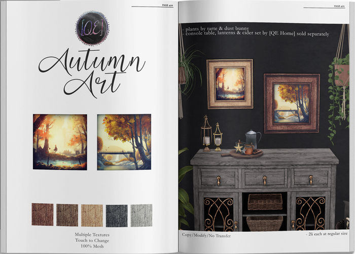 [QE Home] Autumn Wall Art Duo
