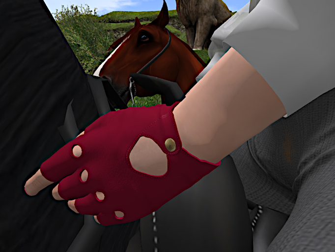~moist Fingerless Gloves_RED(box)