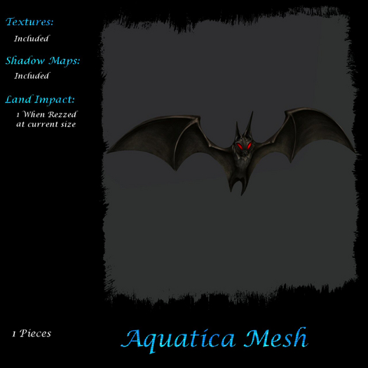 Aquatica Mesh - AM025749 Deco Bat
