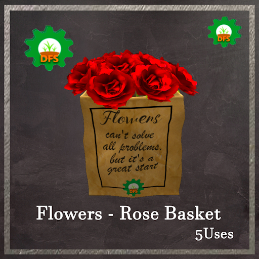 DFS Flowers - Rose Basket Textur